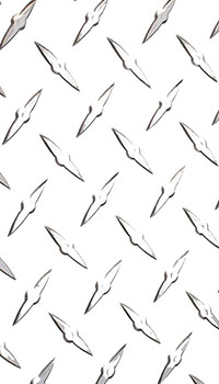 White Aluminum Diamond Plate
