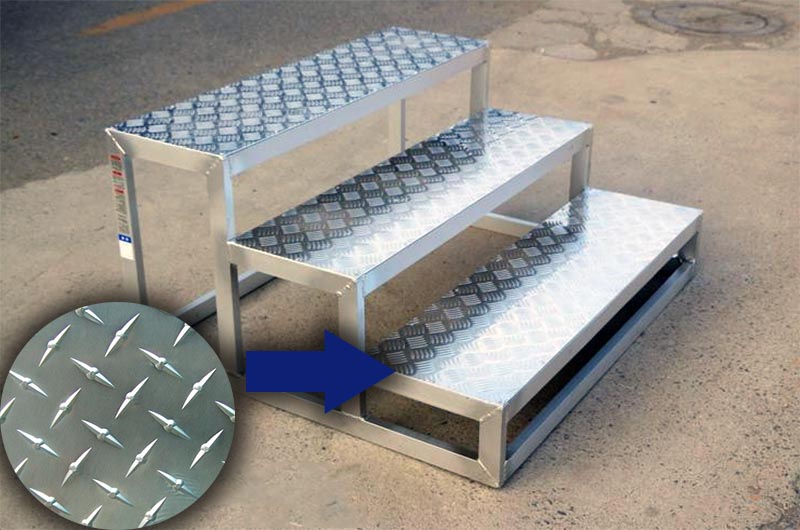4017 H22 Aluminum Stair Treads Plate