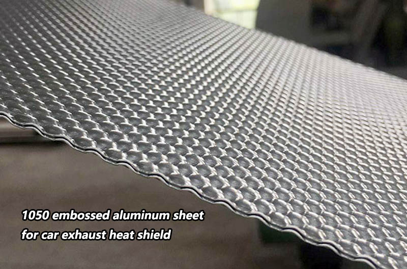 1050 1050A aluminium embossed heat shield sheet